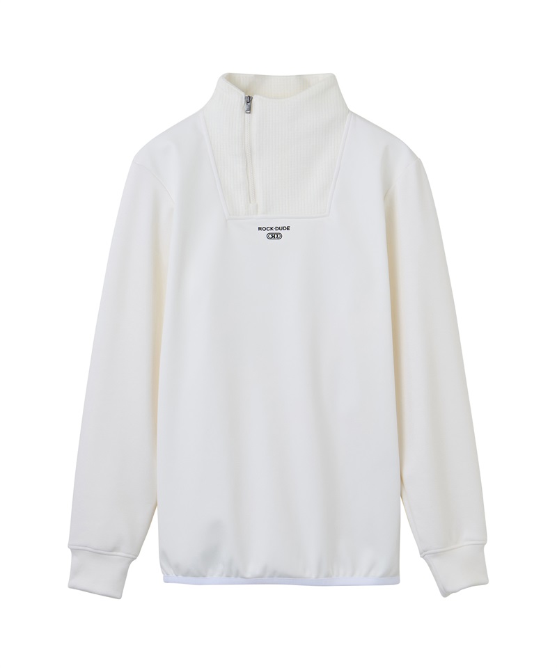【RD】アシメＺＩＰモック(WHITE-M)