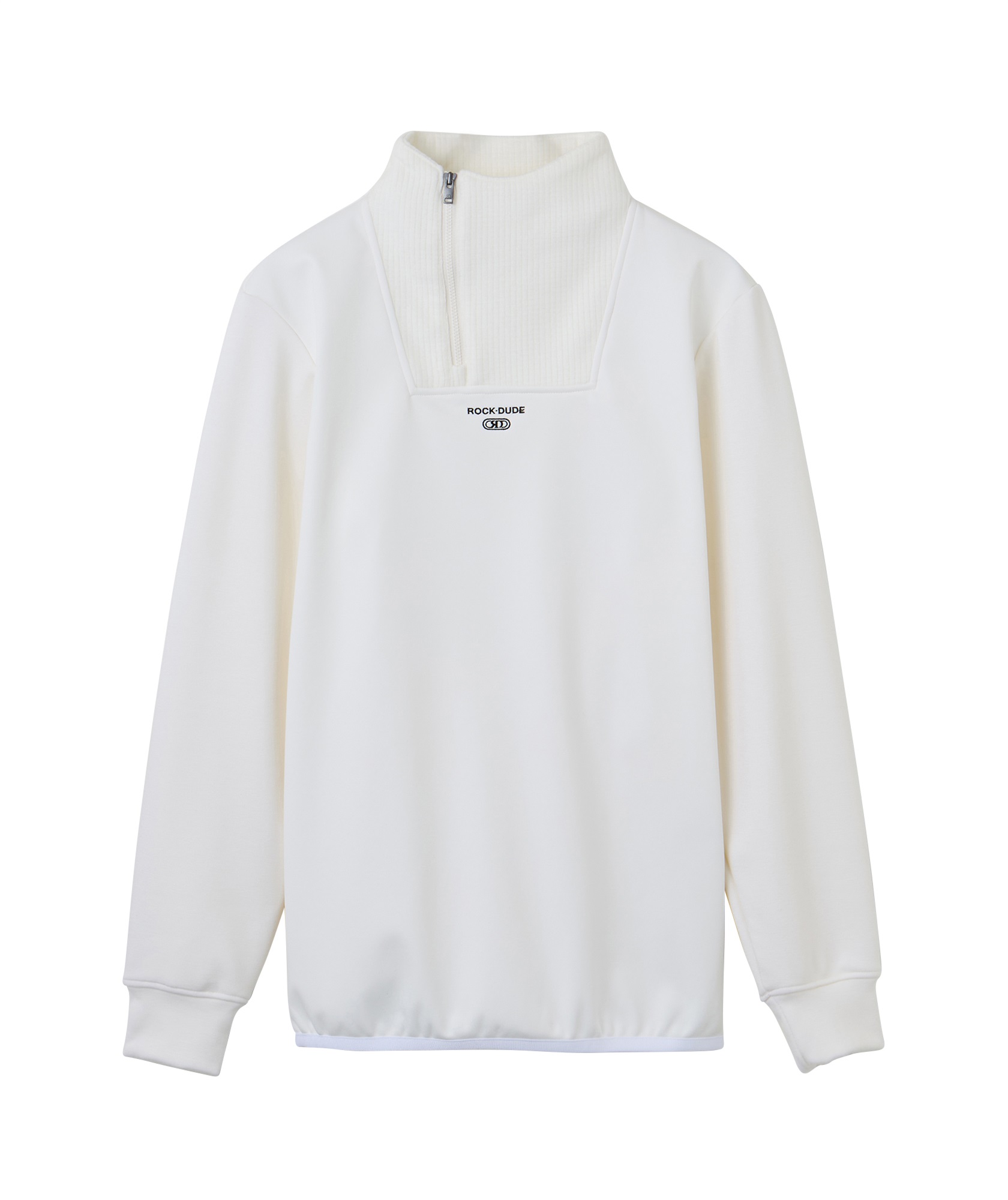【RD】アシメＺＩＰモック(WHITE-M)