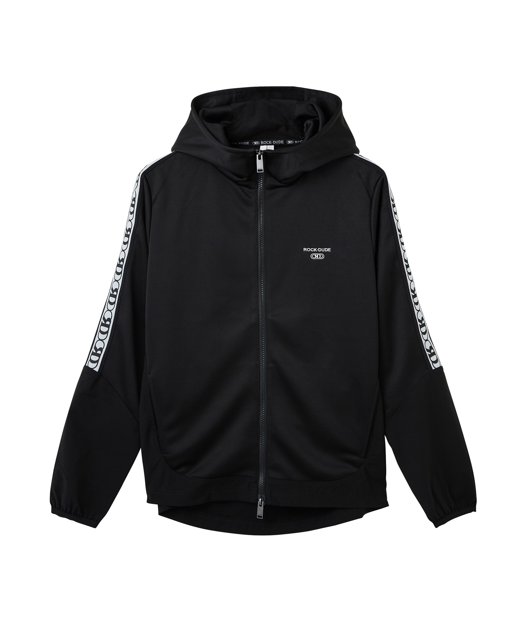 【RD】サイドラインフルＺＩＰブルゾン【EVEN掲載】(BLACK-M)