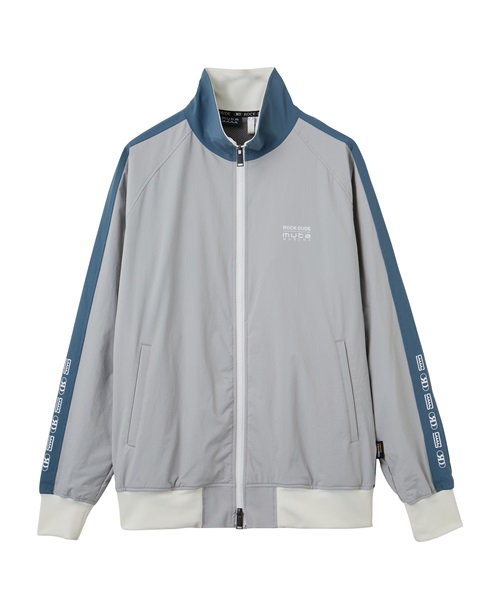 【muta MARINE × ROCK・DUDE】コラボウォームアップブルゾン【EVEN掲載】(GRAY-M)