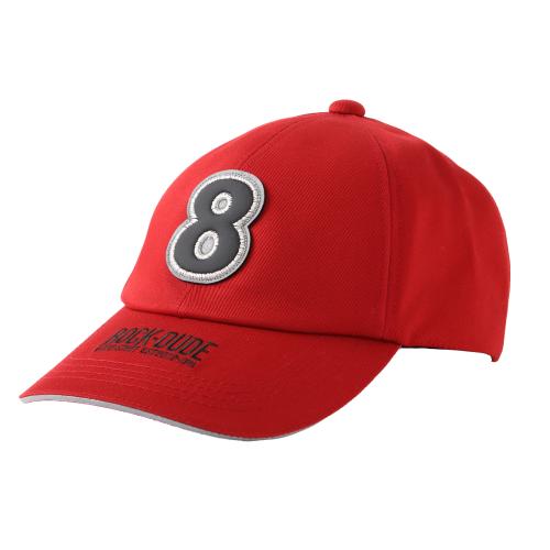 ▼【RD】8ロゴロウキャップ(RED-free)