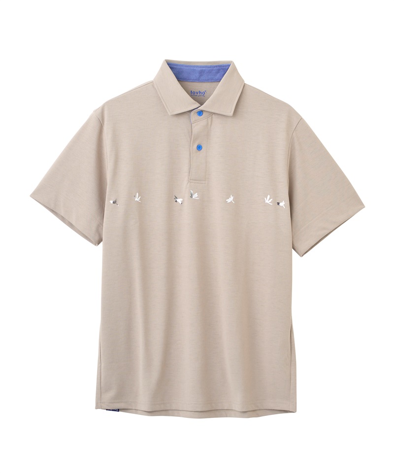 【tovho】メタルトンボシャツ(BEIGE-M)