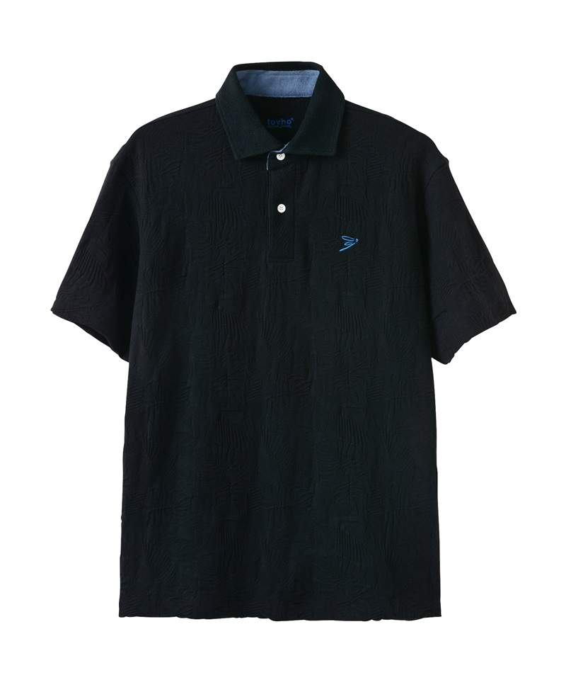 【tovho】幾何JQシャツ(BLACK-M)