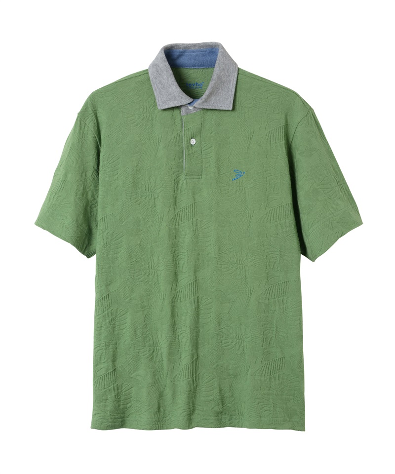 【tovho】幾何JQシャツ(GREEN-M)