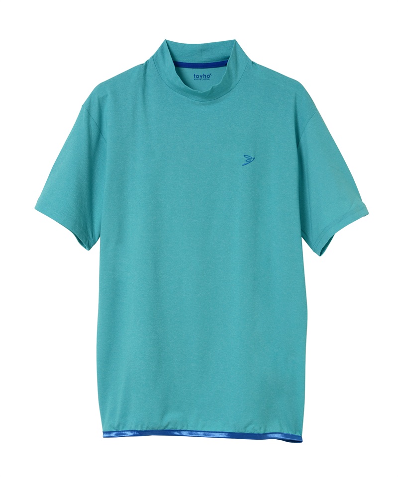 【tovho】カリグラフィックモックT(TURQUOISE-M)
