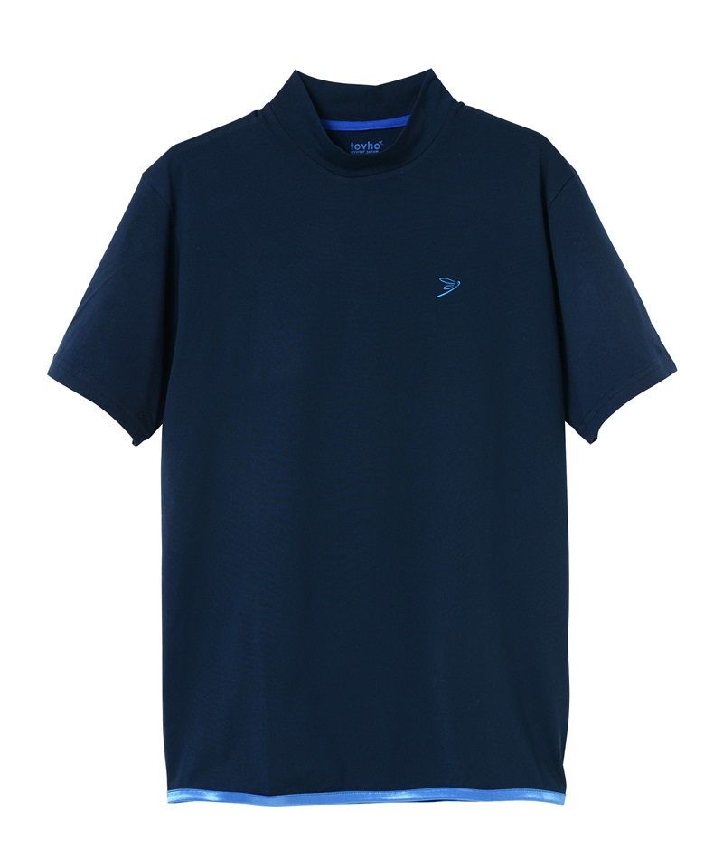 【tovho】カリグラフィックモックT(NAVY-M)