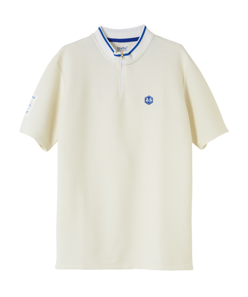 【tovho】ピンジャガードZIPシャツ(WHITE-M)