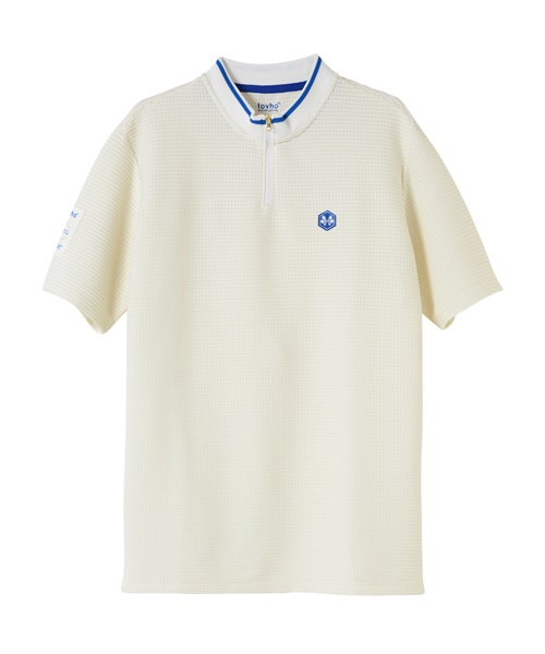 【tovho】ピンジャガードZIPシャツ(WHITE-M)