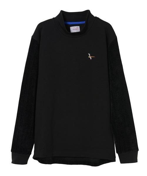 【tovho】ソフトヒートモックT(BLACK-M)