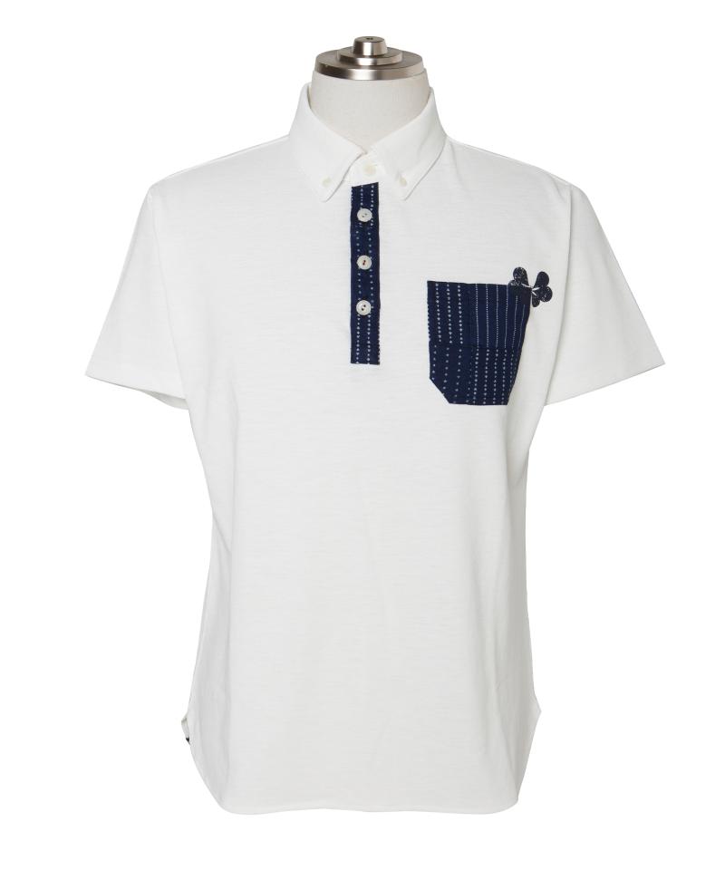 【tovho】パッチポケットシャツ(WHITE-M)