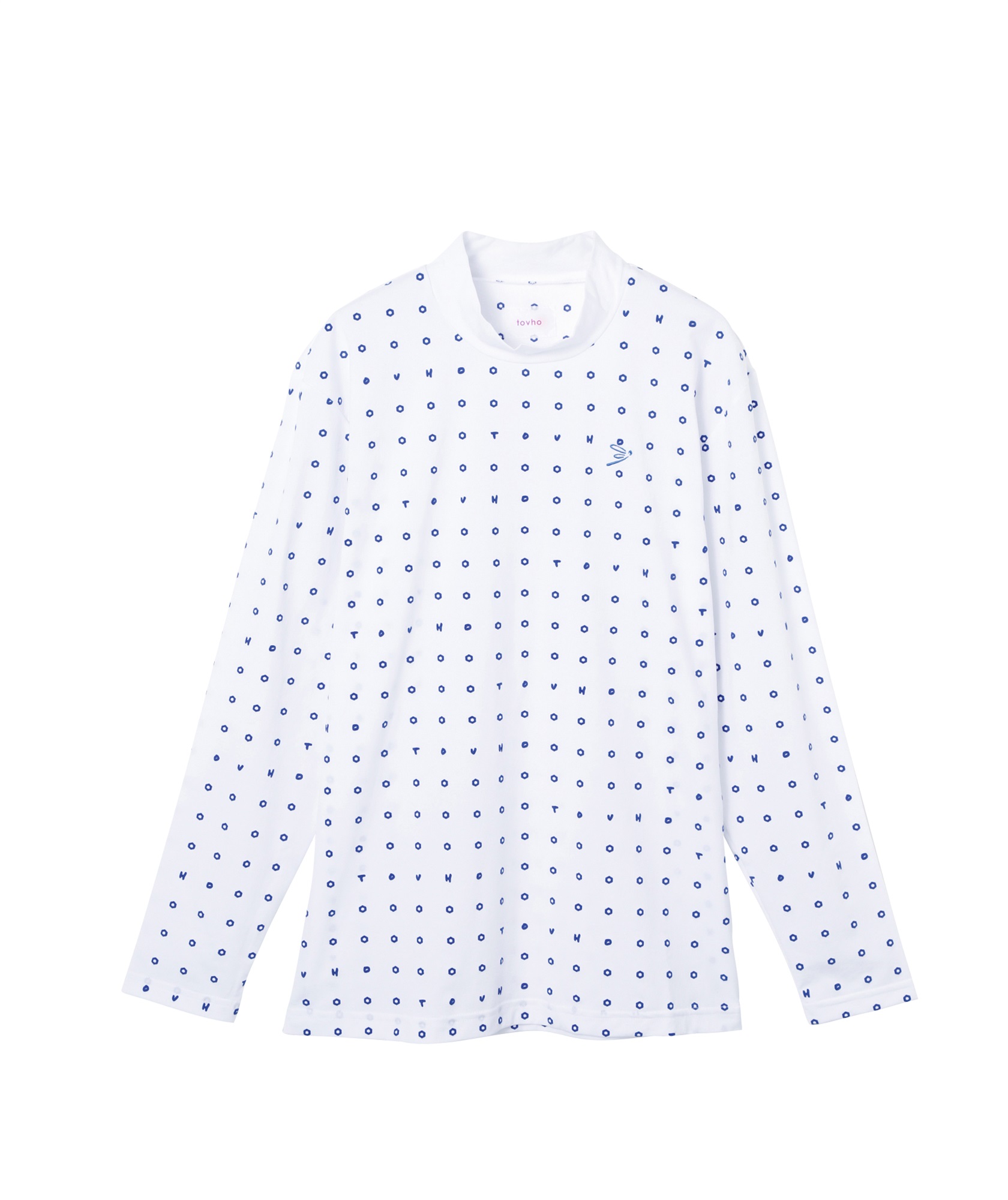 【tovho】六角小紋ＰＴ　ロンＴＥＥ(WHITE-M)
