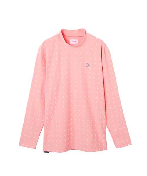 【tovho】六角小紋ＰＴ　ロンＴＥＥ(PINK-M)