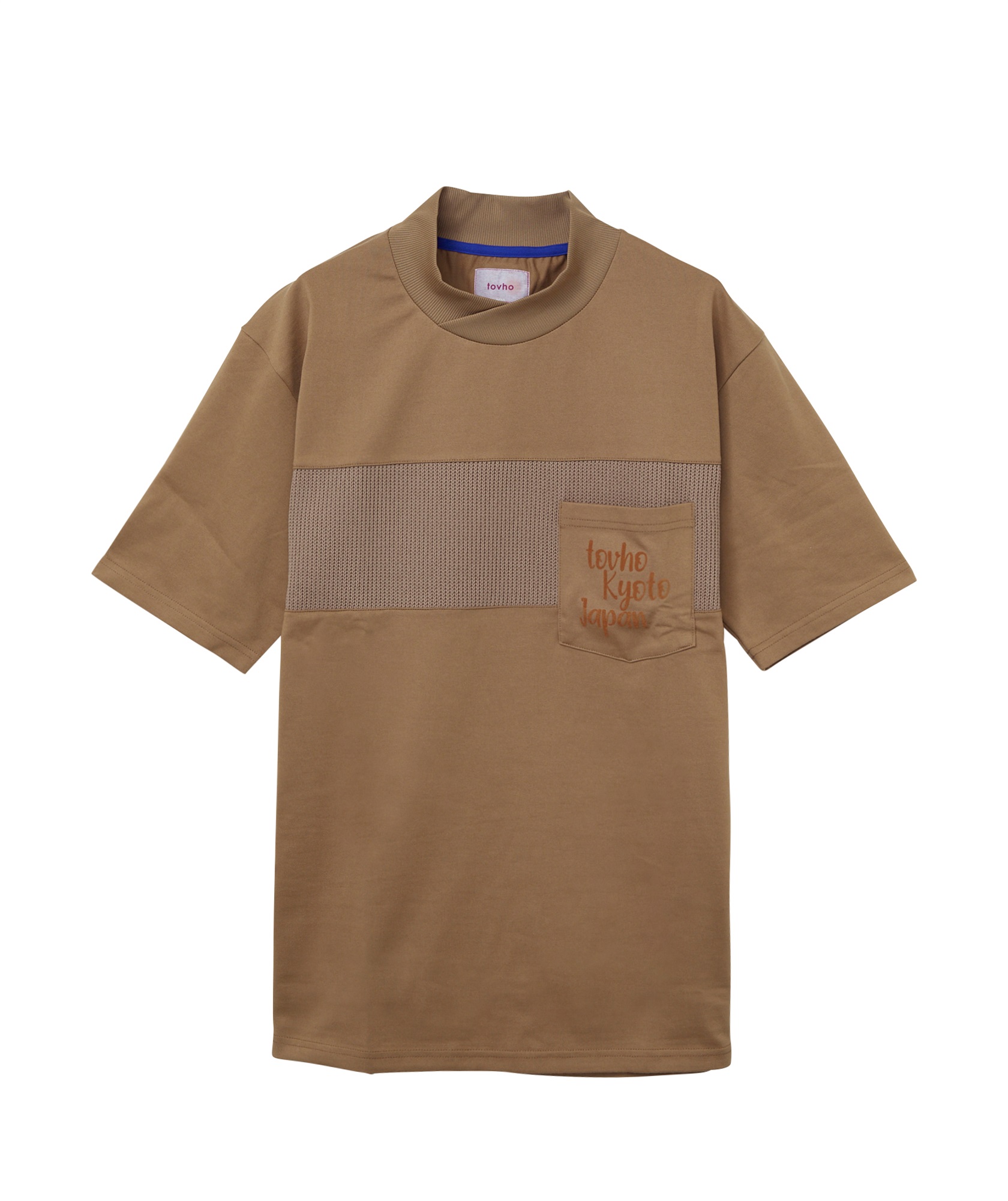 【tovho】メッシュ切替モックＴＥＥ(BROWN-M)
