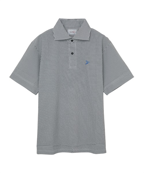 【tovho】クールサッカーシャツ(GRAY-M)