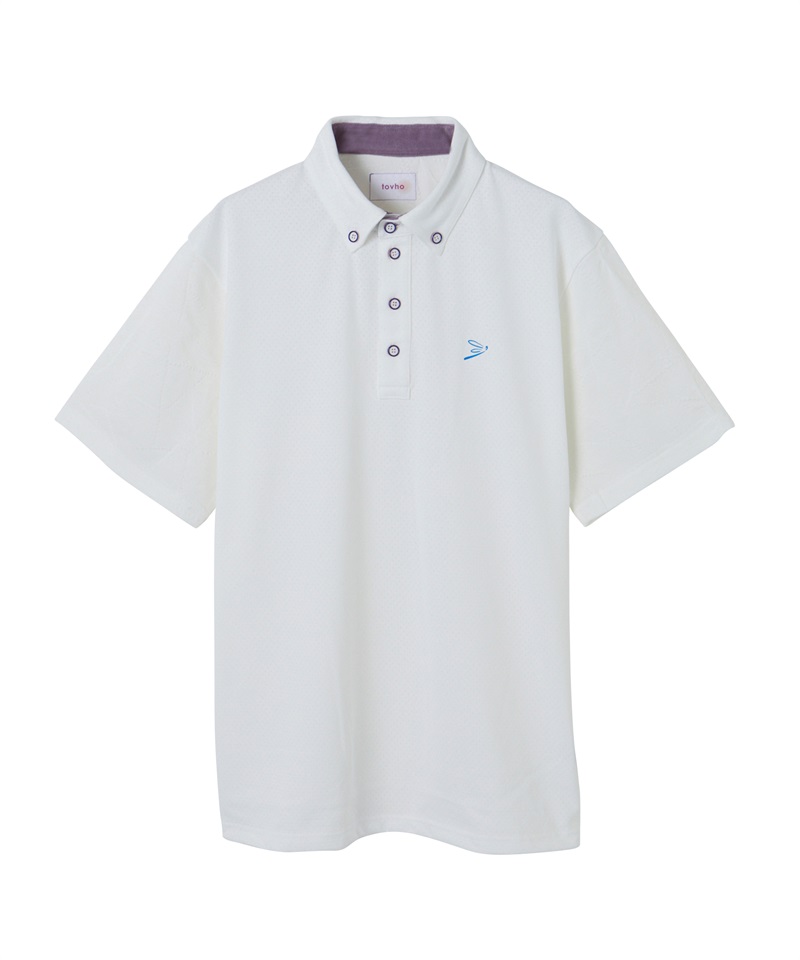 【tovho】ＤＯＴ　ＭＥＳＨシャツ(WHITE-M)