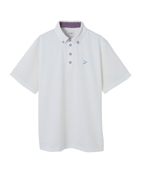 【tovho】ＤＯＴ　ＭＥＳＨシャツ(WHITE-M)