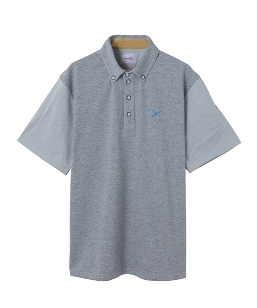 【tovho】ＤＯＴ　ＭＥＳＨシャツ(GRAY-M)