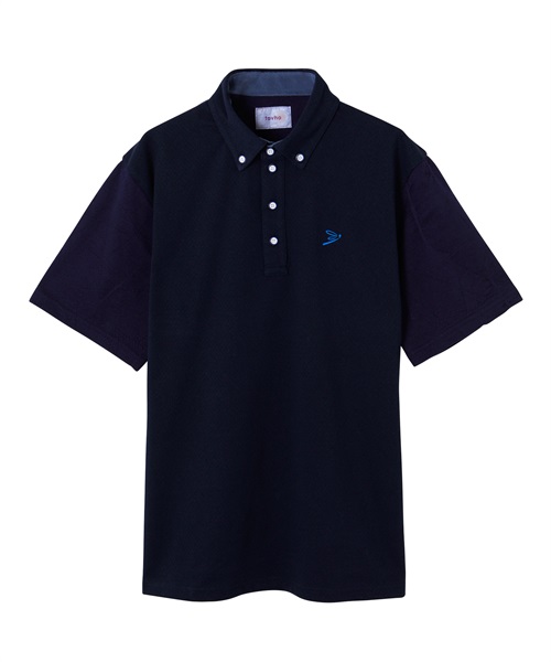 【tovho】ＤＯＴ　ＭＥＳＨシャツ(NAVY-M)