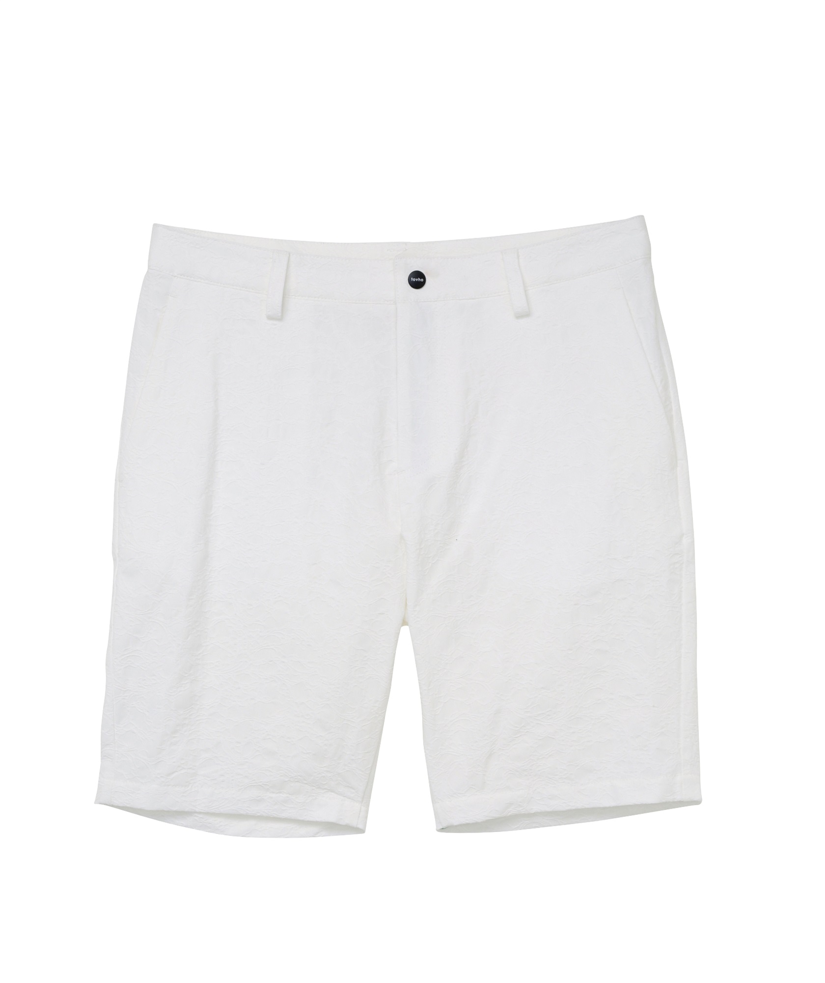 【tovho】ジャガードパンツ(WHITE-S)
