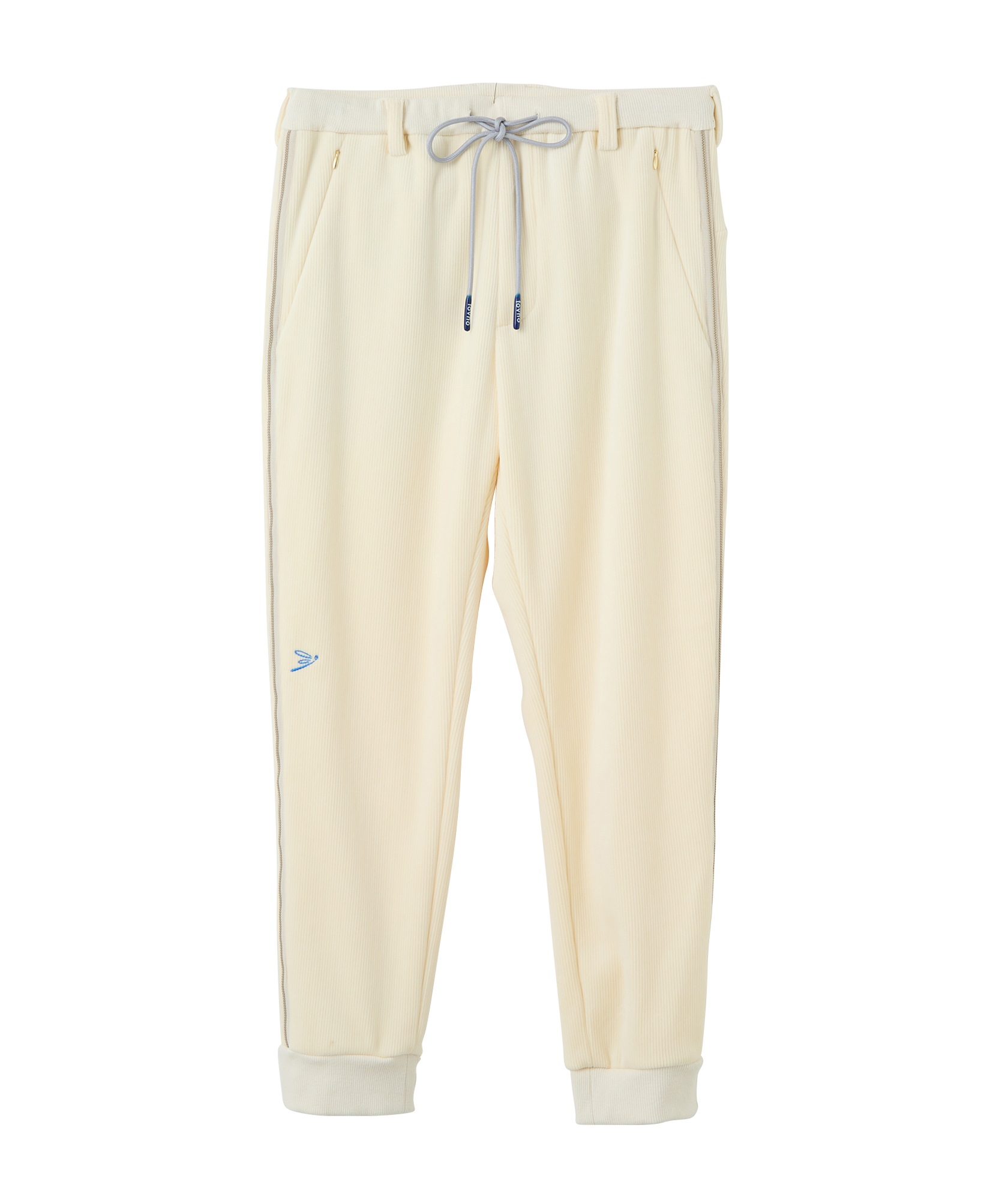 【tovho】フリースコールパンツ(WHITE-S)