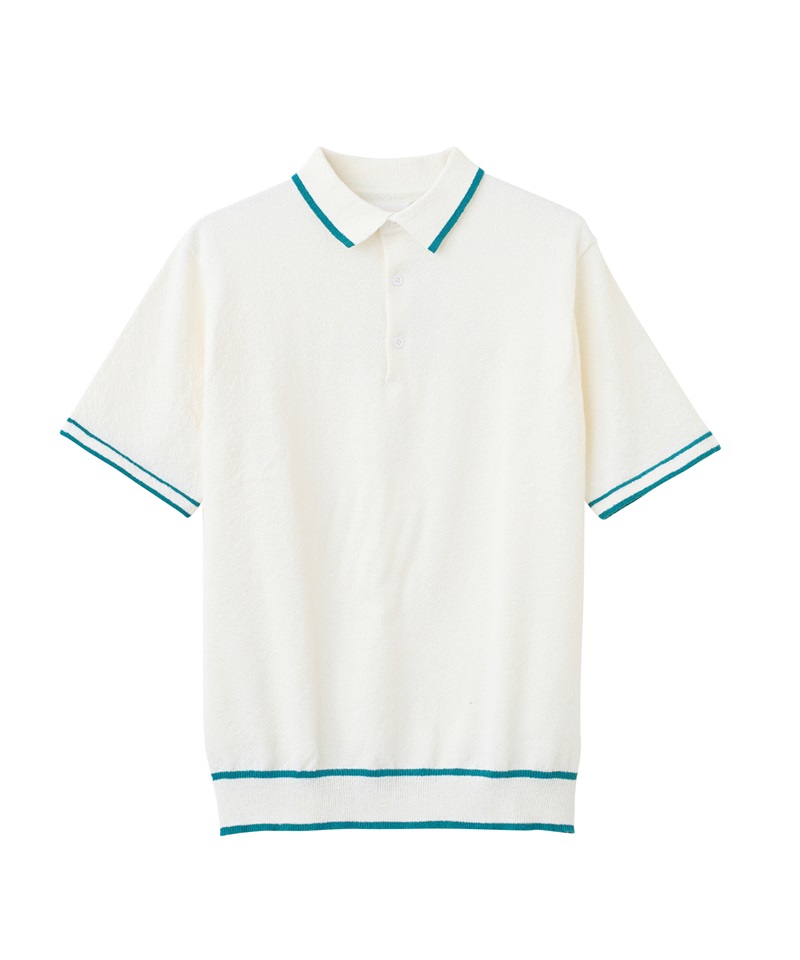 【tovho】ブークレポロシャツ(WHITE-M)