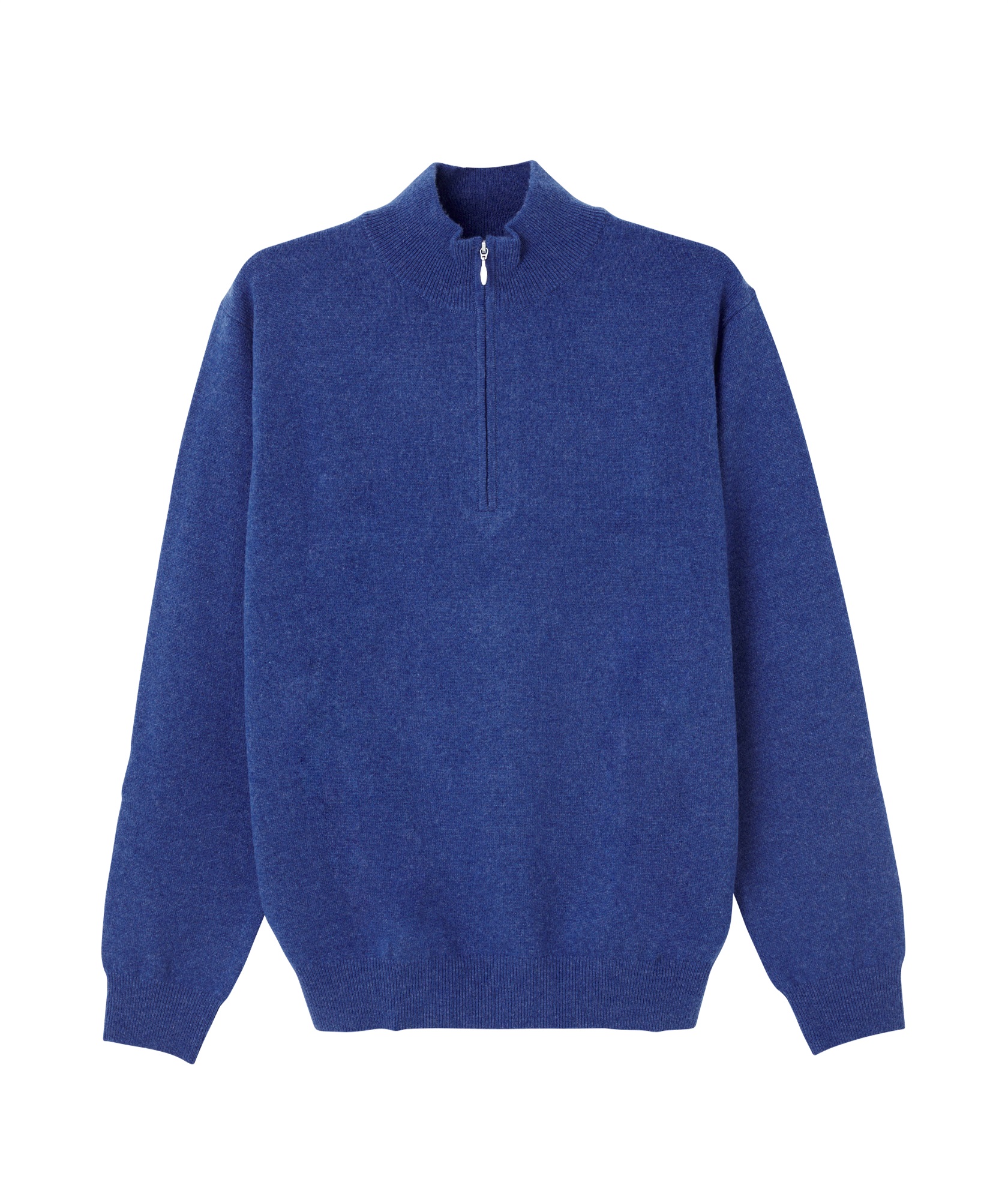 【tovho】ハーフZIPカシミヤセーター(NAVY-M)