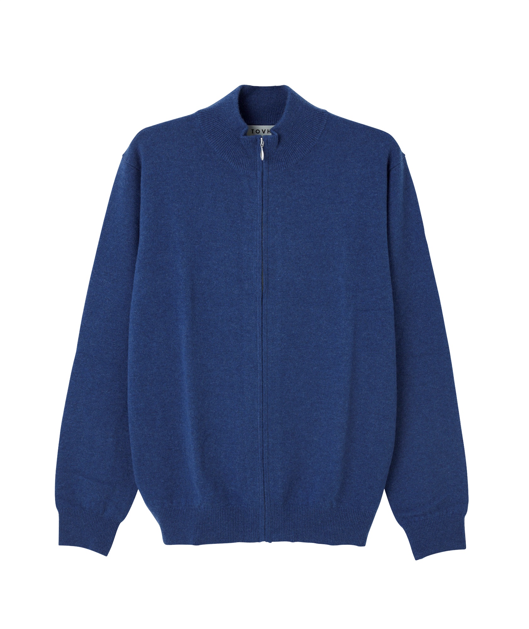 【tovho】カシミヤZIPセーター(NAVY-M)