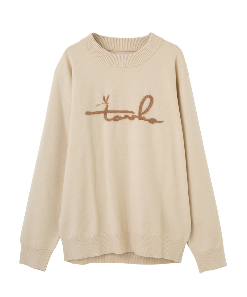 【tovho】Ｗ／Ｎ／ＡＣニット(BEIGE-M)