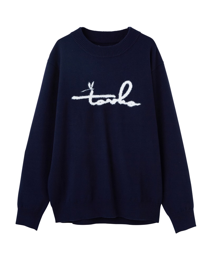 【tovho】Ｗ／Ｎ／ＡＣニット(NAVY-M)