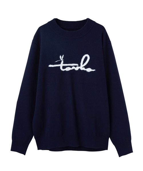 【tovho】Ｗ／Ｎ／ＡＣニット(NAVY-M)