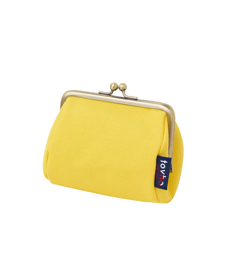 【tovho】ＮＯ．８がま口ポーチ　Ｓ(YELLOW-free)