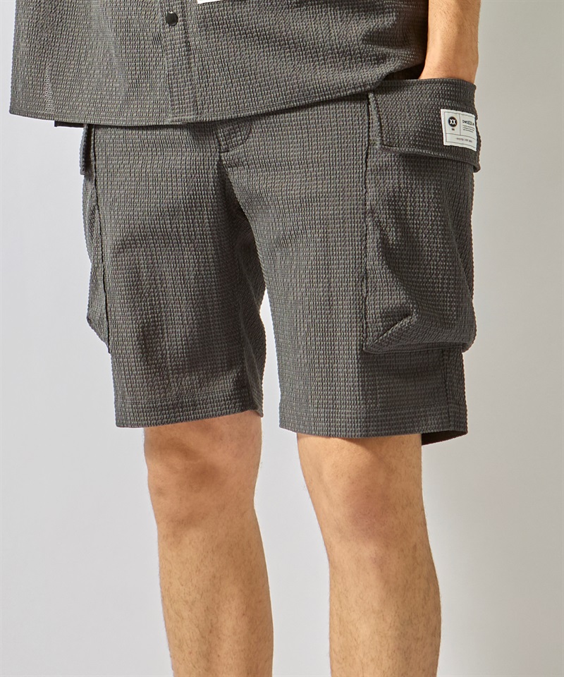 BIGポケットサッカーショーツ(BLACK-S)