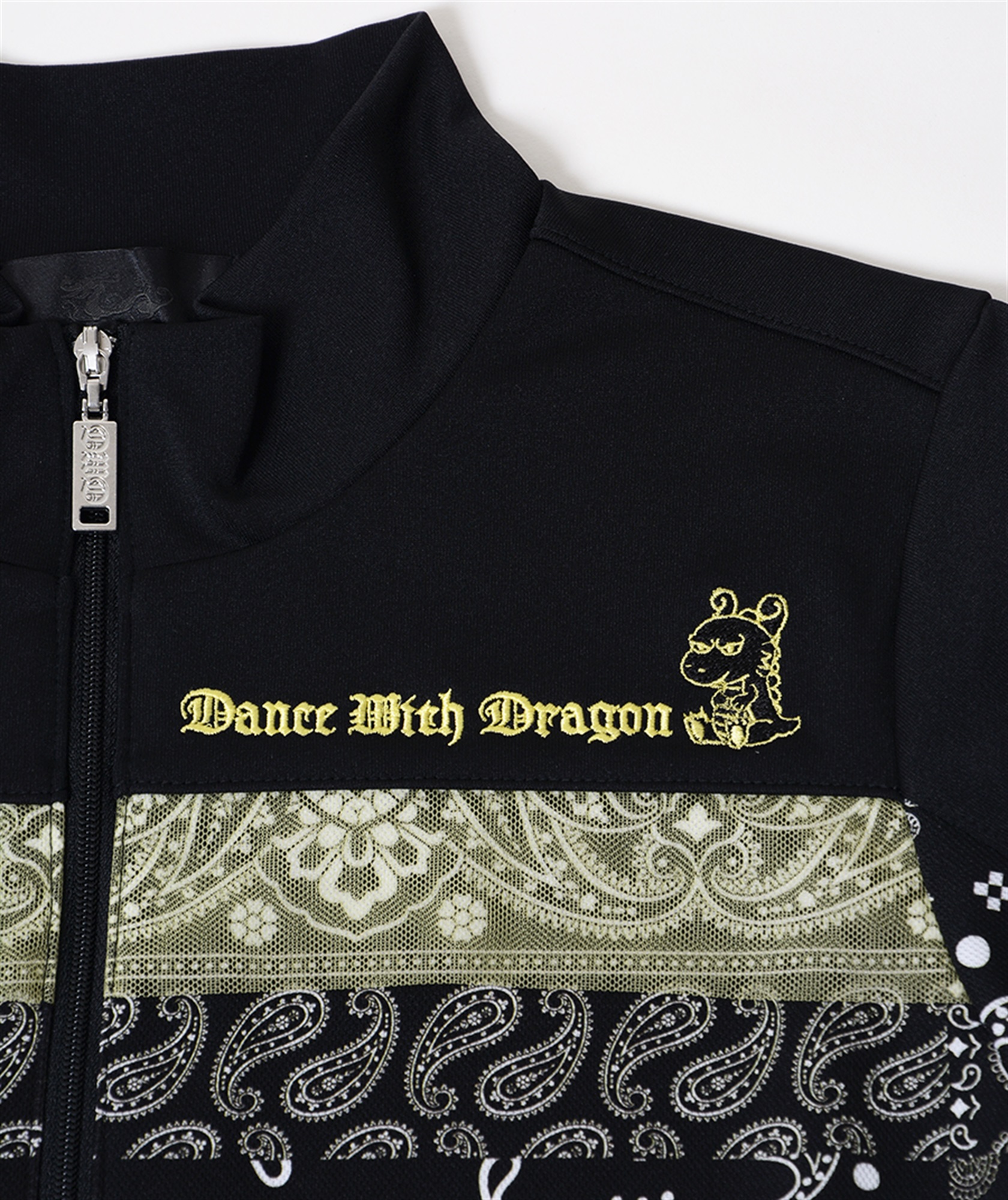 バンダナプリント半袖ZIPシャツ | DANCE WITH DRAGON | ウィッツ公式