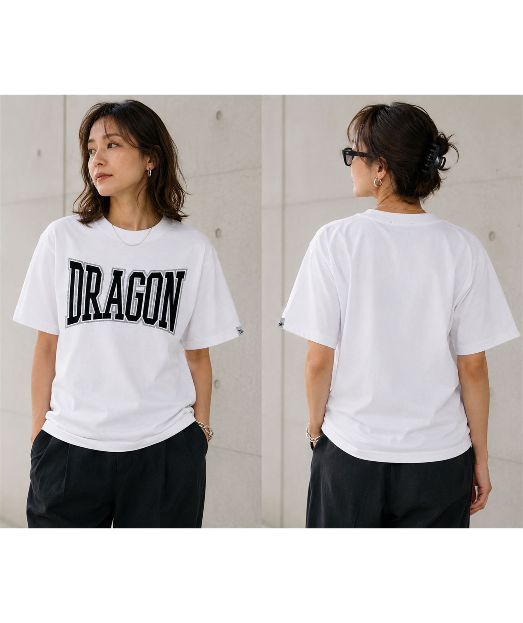 受注販売】パールグリッターロゴTシャツ | DANCE WITH DRAGON